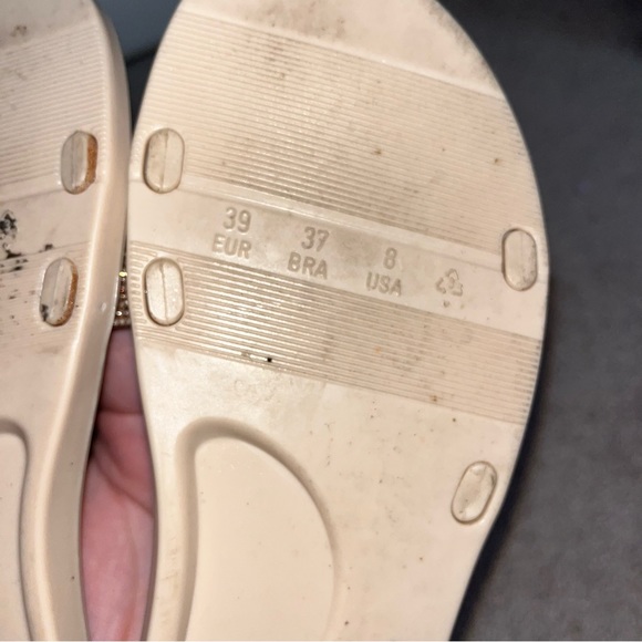 Badgley Mischka Rose Gold Sparkly Sandals - Picture 2 of 4